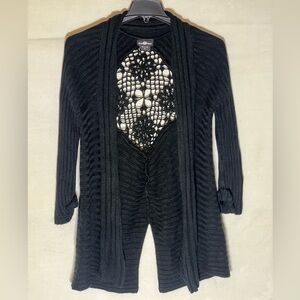 Women’s Black It’s Our Time, thick wrap/sweater